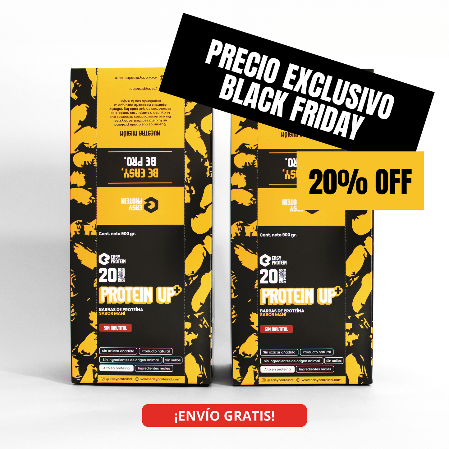 PACK 40 BARRAS - PROTEIN UP+