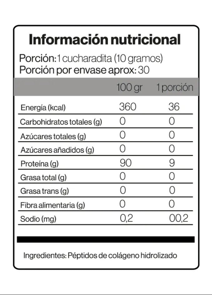 Péptidos de Colágeno Hidrolizado