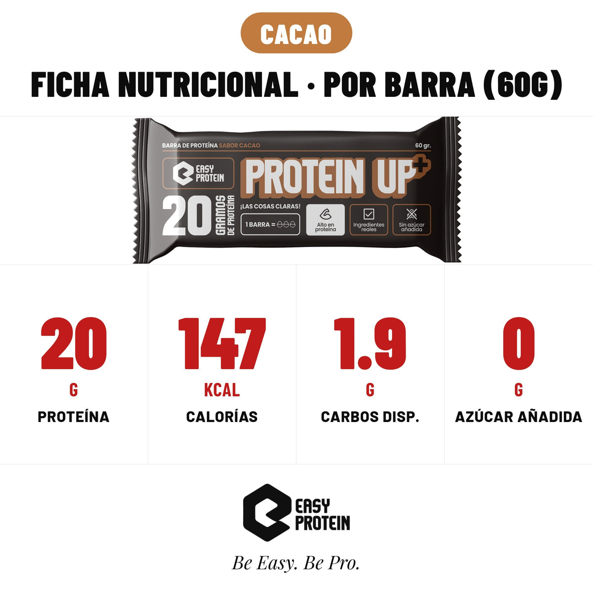 PROTEIN UP CACAO - CAJA 5 UNIDADES